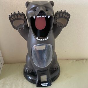 Sharper Image Dark Brown Bear Candy Dispenser with Red Tongue
